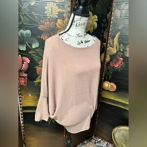 Jolie Mauve Knit Sweater 3/4 Dolman sleeve